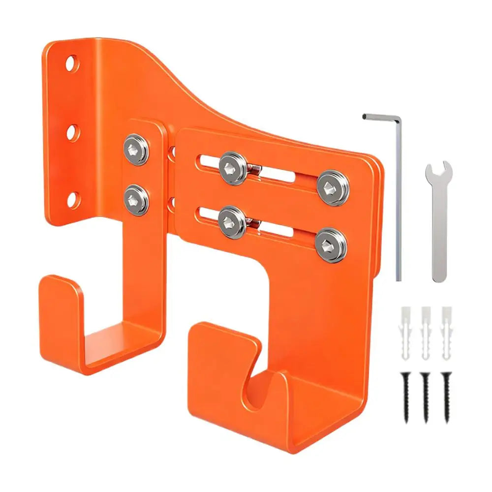 Chainsaw Mount Heavy Duty Wall Organizer Shed Two Hook Garden Garage Qme China Mainland Orange