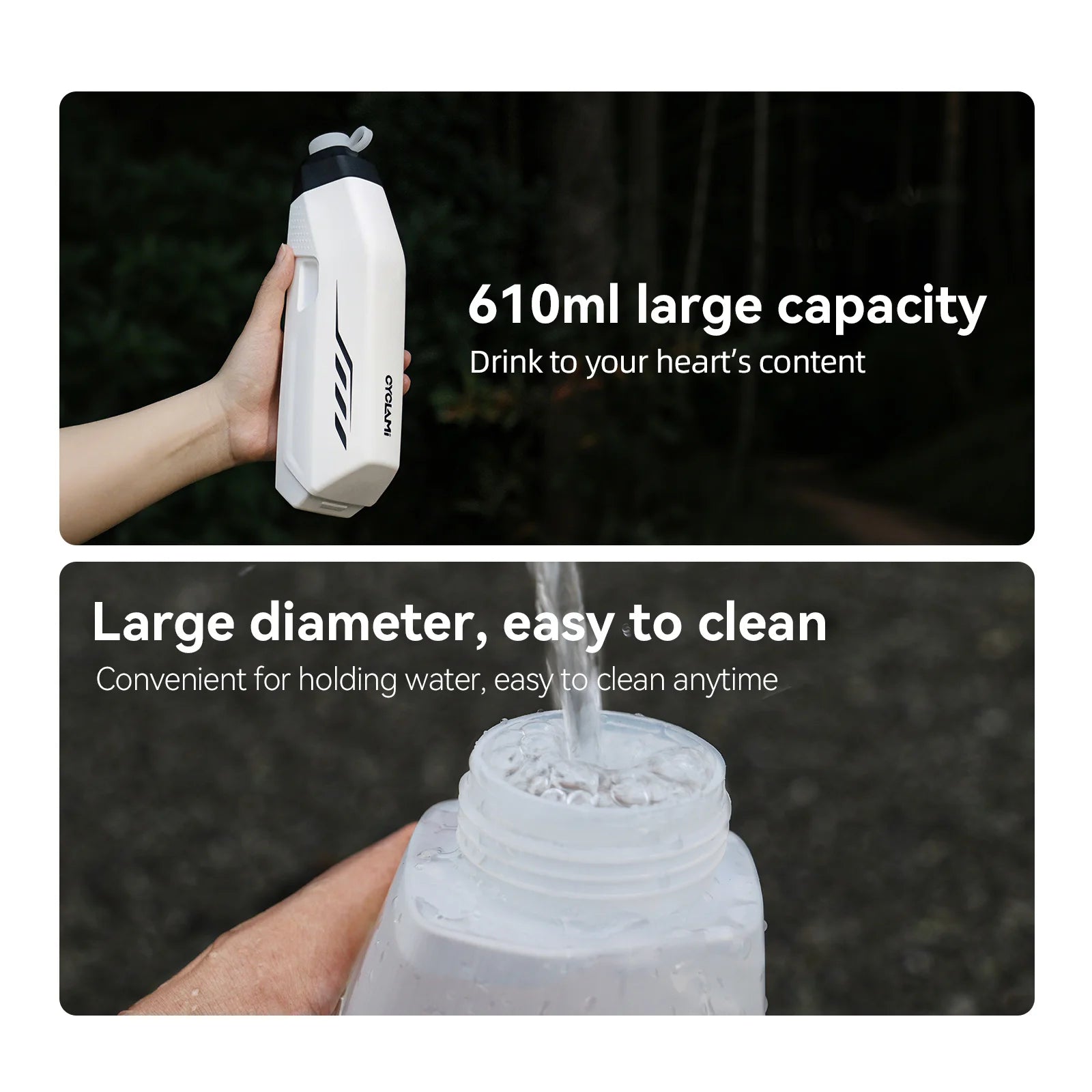 650ml Aerodynamic Water Bottle Bracket Set Squeeze To Drink Design Down Tube Riding Water Kettle for Road Mountain Bicycle Qme