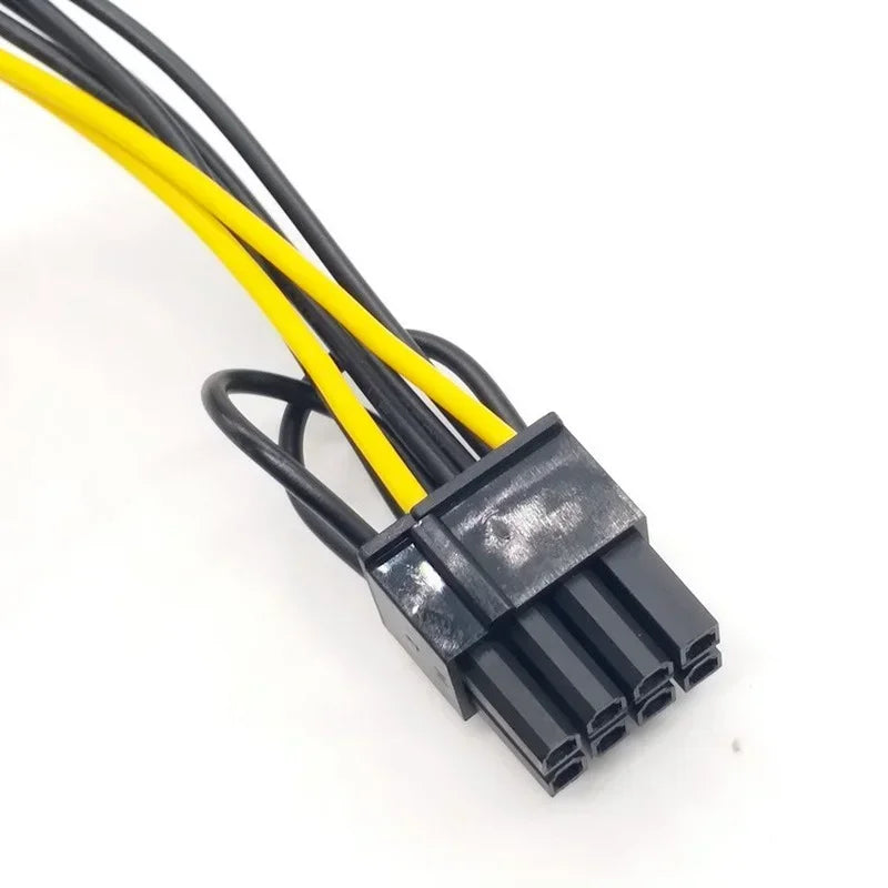 20cm High Speed 15 Pin SATA Male To 8 Pin(6+2) PCI-E Power Supply Cable SATA Cable 15-pin To 8 Pin Cable Qme