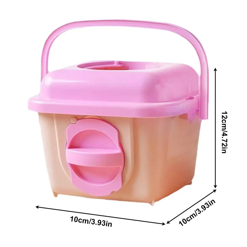 Hamster Carrier Portable Transport Crate with Handle Breathable Small Animal Cage for Hamster Gerbil Chinchilla Hedgehog Ferret Qme Pink