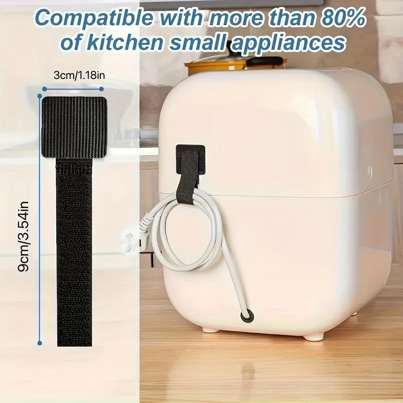 10/20pcs Cord Organizer, Cord Holder For Mixer, Coffee Maker, Blender, Air Fryer, Pressure Cooker And Other Kitchen Appliances Qme