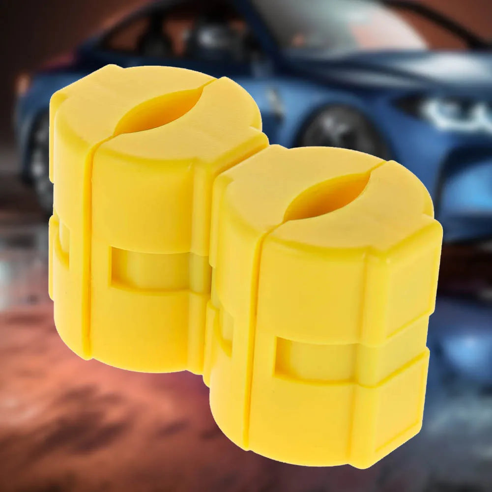 2pcs Gas Fuel Power Saver Universal Magnetic Fuel Saver Energy-Saving Emission Reduction Device with Tighten Band Qme