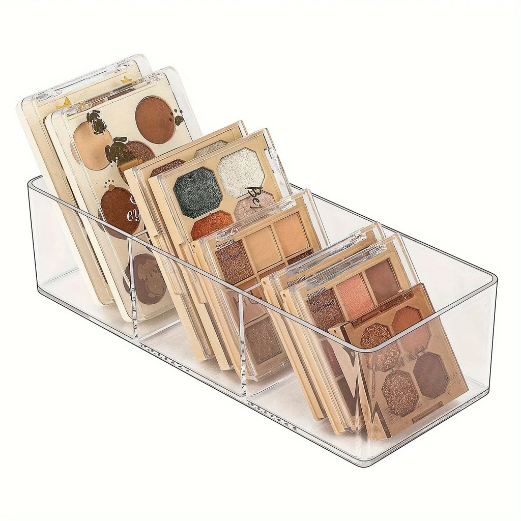 Three-compartment makeup storage box - Stackable makeup storage drawers, suitable for dressing tables, bathrooms and kitchen Qme