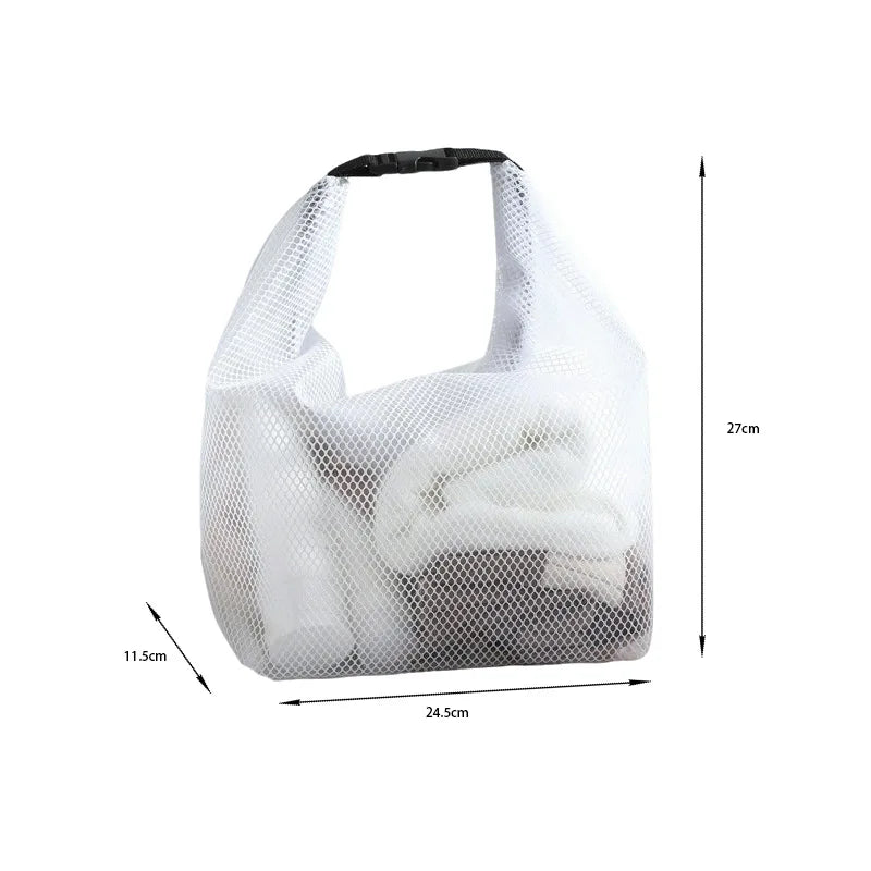 Travel Makeup Storage Bag Large Capacity Waterproof Hand-held Qme WHITE S