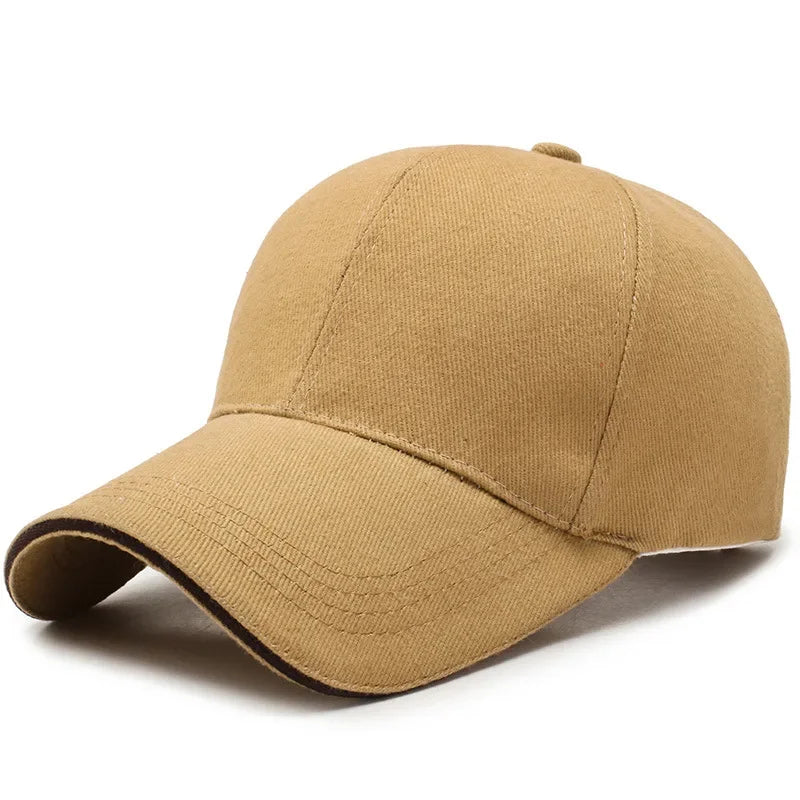 2pcs Cotton Baseball Cap for Women and Men Fashion Snapback Cap Unisex Hip Hop Hats Embroidery Summer Sun Hats Gorras Dad Hat Qme dark beige