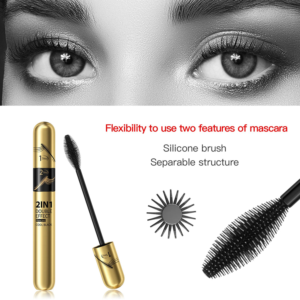 4D Silk Fiber Lash Mascara Waterproof Rimel 3d Mascara For Eyelash Extension Black Thick Lengthening Eye Lashes Korean Cosmetics Qme