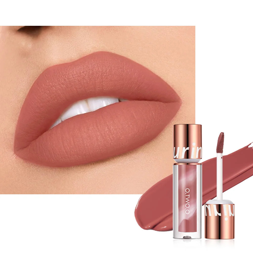 O TWO Lipstick Lip Gloss Waterproof Velvet Non-stick Cup Ultra Stay Qme 01 Mist Pink China Mainland