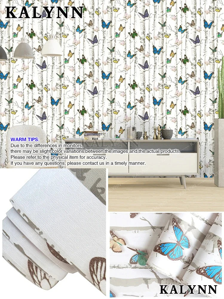 Faux Wood Grating Peel Stick Wallpaper Self Adhesive Wall Stickers Qme Butterfly 5mx45cm(16FTx17in)