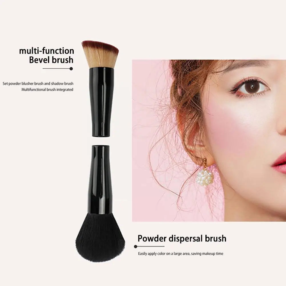 4 In 1 Makeup Brush With 4 Heads Set Concealer Makeup Brush For Foundation Blusher Eye Shadow Double Ended Travel Makeup Brushes Qme