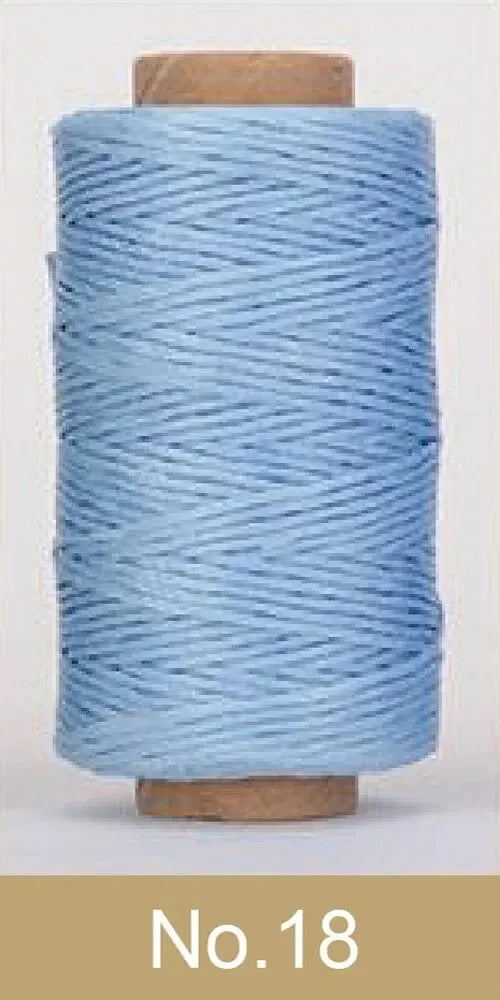 4PCS 30M Flat Waxed Thread Cord Leather Sewing for DIY Handicraft Tool Hand Wax Stitching Repair Cord Durable Polyester Leather Qme No. 18