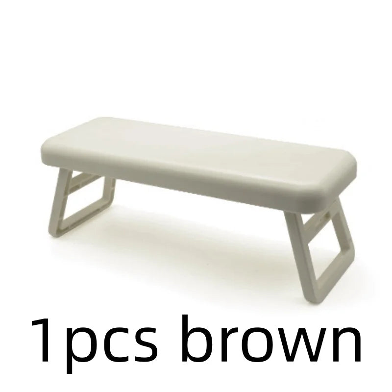 Foldable Nail Art Hand Pillow ABS Nail Rest Arm Stand Holder Armrest Sponge Support Mat Polish Tool Practice Salon Qme 1pcs brown
