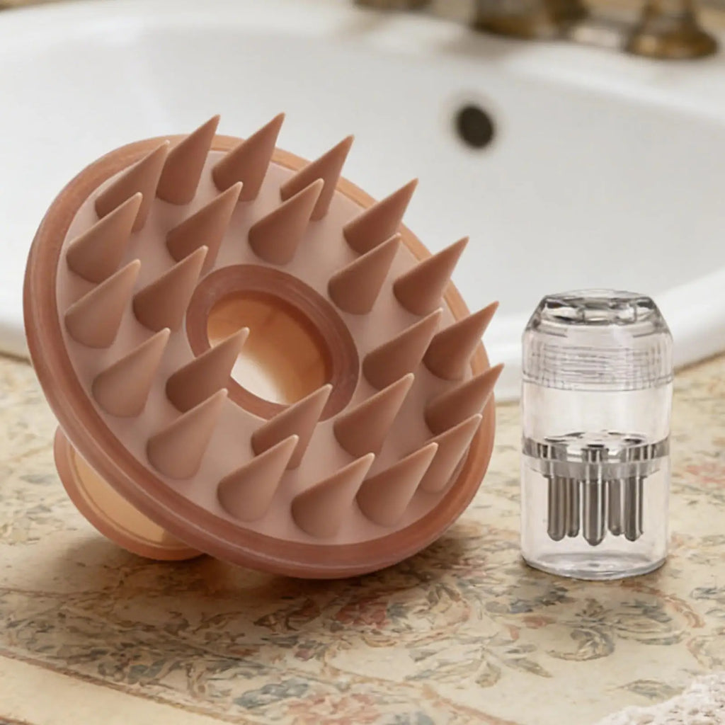 Scalp Massager Brush Hair Oil Applicator Body Massage Bath Shower Qme