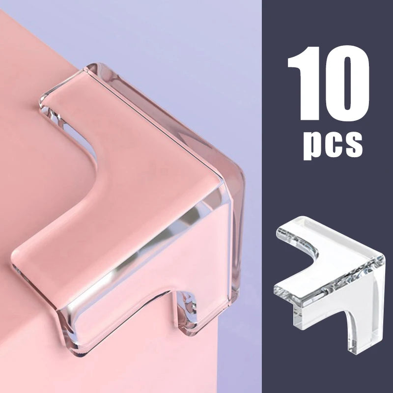 10PCS Clear Anti-collision Coffee Table Furniture Corner Protectors Children's Soft Corner Sheathing Living Room Home Decor Qme 753837840193