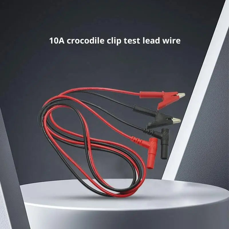 10A Crocodile Clip Electrical Test Lead Multimeter Testing Alligator Qme