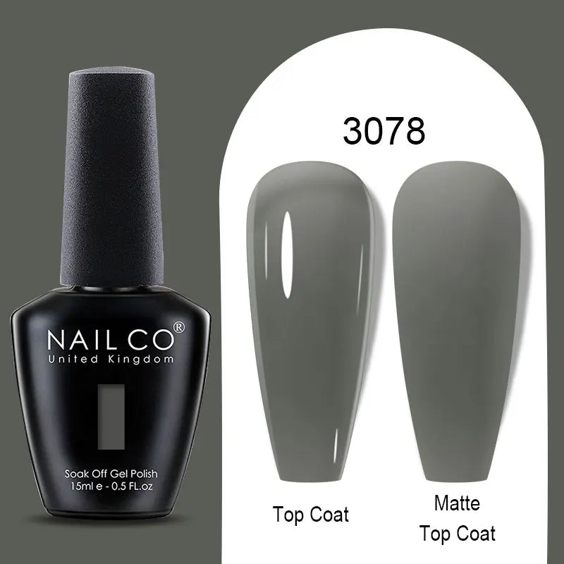 NAILCO Winter Red Gel Nail Polish Semi Permanent Soak Off Varnishes