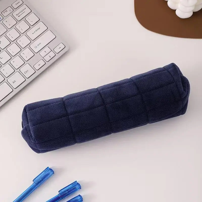 1 Large Capacity Fluffy Bag Girls School Creative Plush Pillow Pencil Qme A6