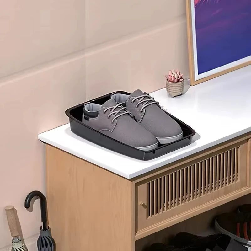 Car Shoes Storage Tray Interior Multifunctional Durable Accessory Tidying Vehicle Organizer Under Seat Container Box Qme
