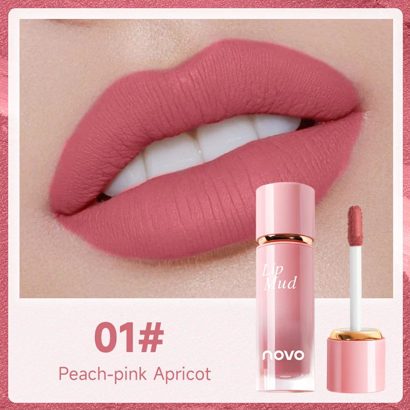 Matte Velvet Liquid Lipstick-Highly Saturated Liquid Lip Mud,Non-Stick Long-Lasting Formula,Soft Mist Not Easy To Fade Lip Gloss Qme 01