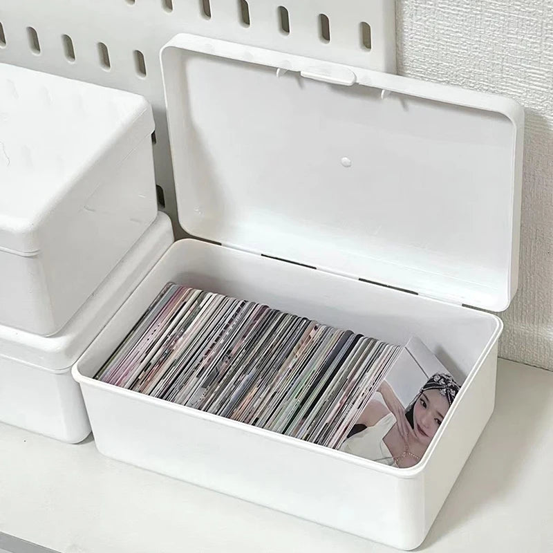 Multifunctional Photocard Idol Cards Storage Containers Dustproof Box Qme