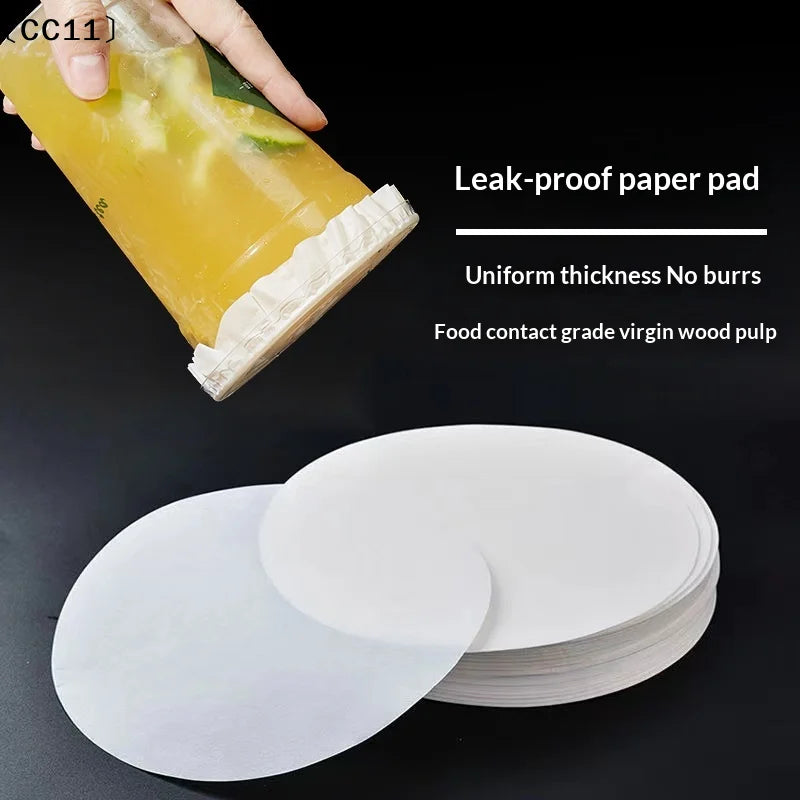 Disposable Leakproof Food Grade Coffee Milk Tea Beverage Pad Sealing Qme