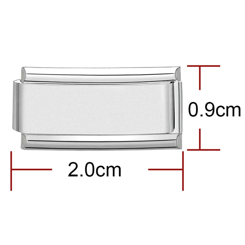 Fashion Birthday Day Numbers Name Customization Italian Charm Link Fit 9mm Stainless Steel Bracelets DIY Beads Making Hand Chain Qme Style 7