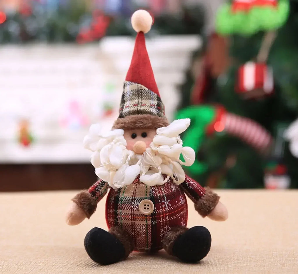 Santa Claus Doll Chirstmas Decorations Home Decor Table Elk Doll Christmas Ornaments Xmas Navidad Gifts Happy New Year 2025 Qme 2 AS PICTURE
