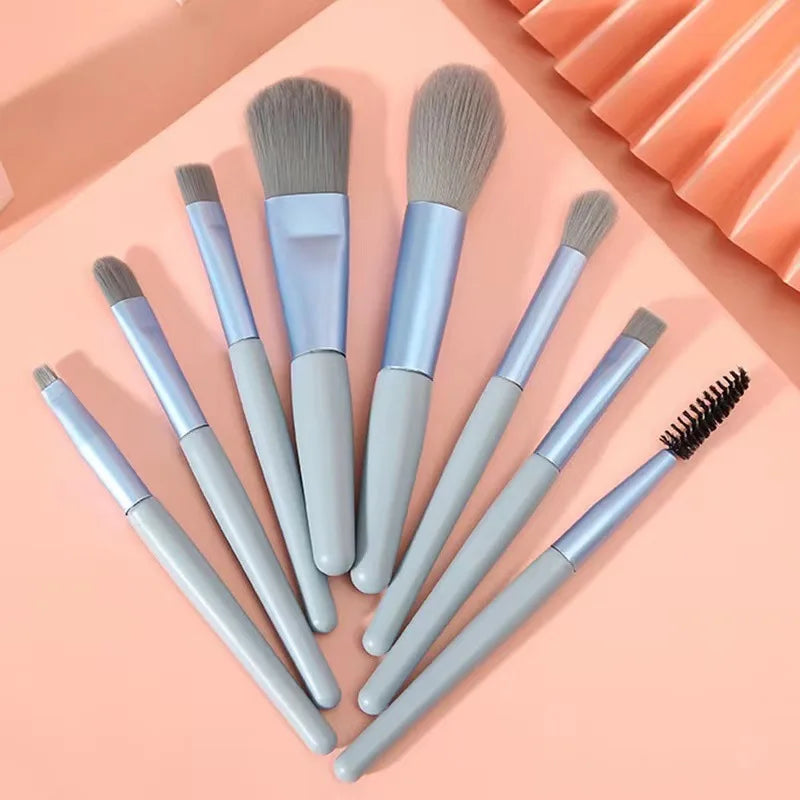 Soft Fluffy Makeup Brushes Cosmetics Foundation Blush Powder Qme E7-4-4
