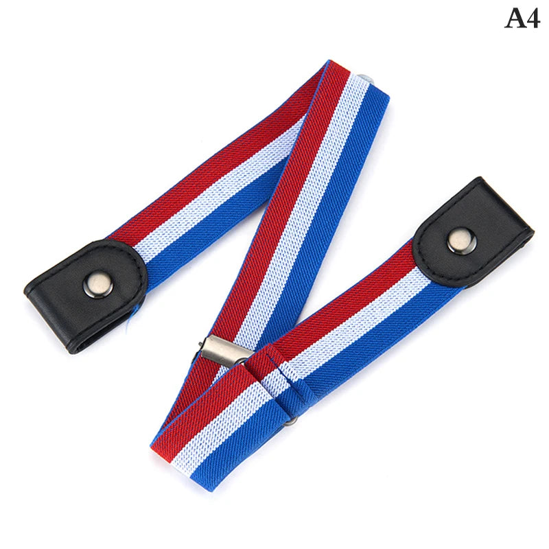 Adjustable Stretch Elastic Waist Band Buckle-free Invisible Belt Qme A4
