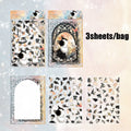 Gothic Dark Cat Theme Crystal PET Puzzle Stickers for DIY Crafts Scrapbooking Journal Phone Case Notebook Decoration Qme 4