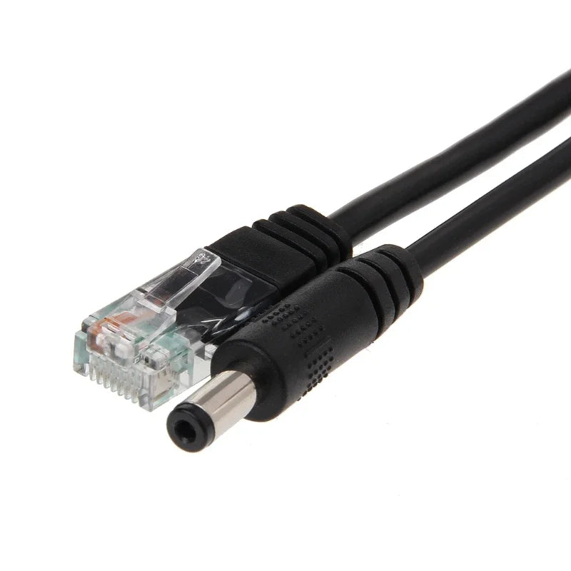 5PCS 10/100M IEEE802.3at/af Power Over Ethernet PoE Splitter Adapter For IP Camera 80x27x22mm/3.15x1.06x0.87in Qme