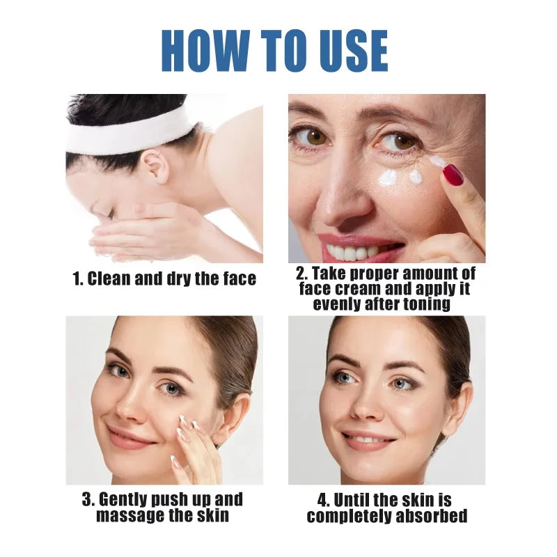 Instant Anti-wrinkle Face Cream Anti Aging Firming Lifting Fade Fine Lines Whitening Moisturizing Brighten Tighten Replenishes Qme