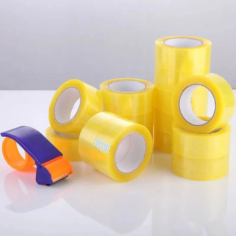 4.5CM×70M High Viscosity Clear Packing Tape - Strong Adhesive for Box Carton Sealing, DIY Mounting & Fixing Qme