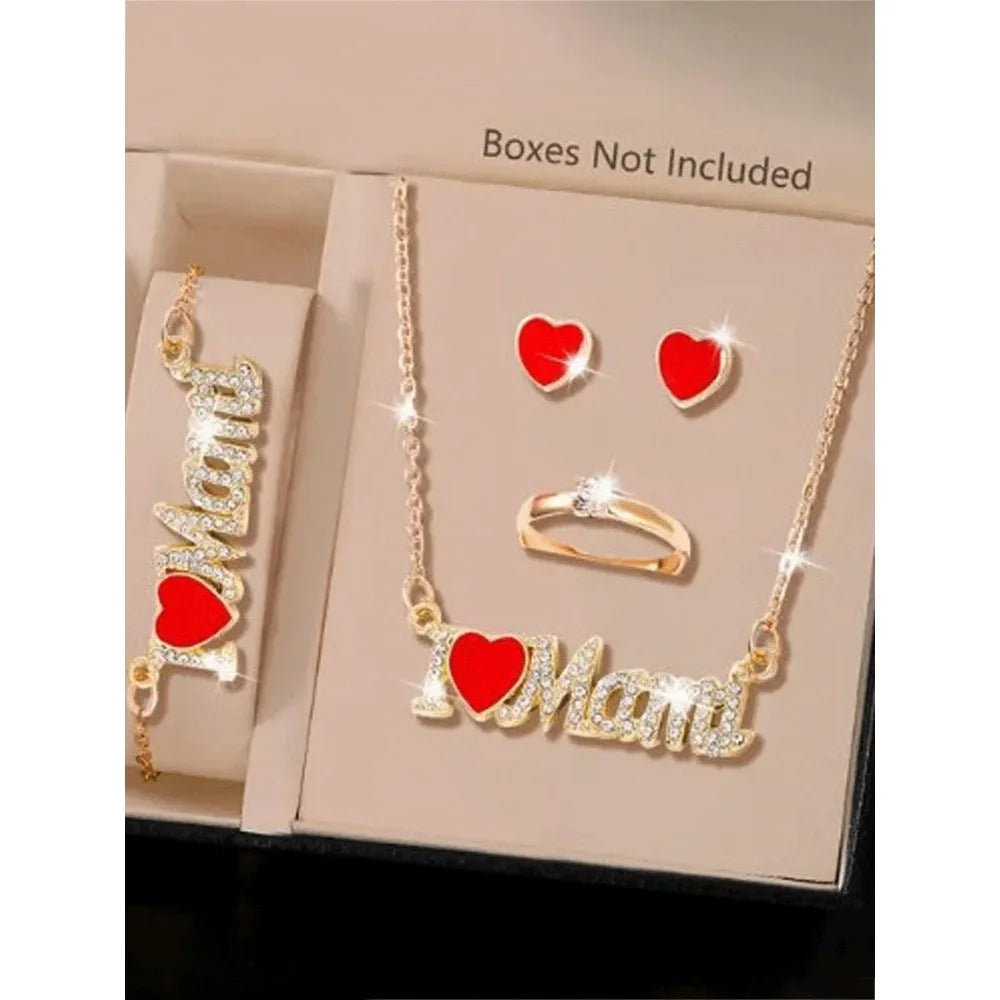 Flower shaped diamond inlaid heart-shaped women's watch, niche fashion, female student bracelet, quartz watch set Qme