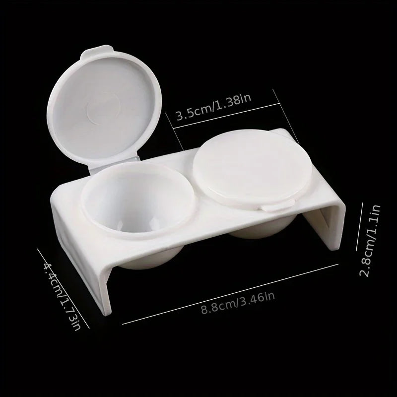Plastic Cup for Washing Brushes And Pens, Featuring a Double Hole Design And a Double Cover for Art Painting Supplies Qme