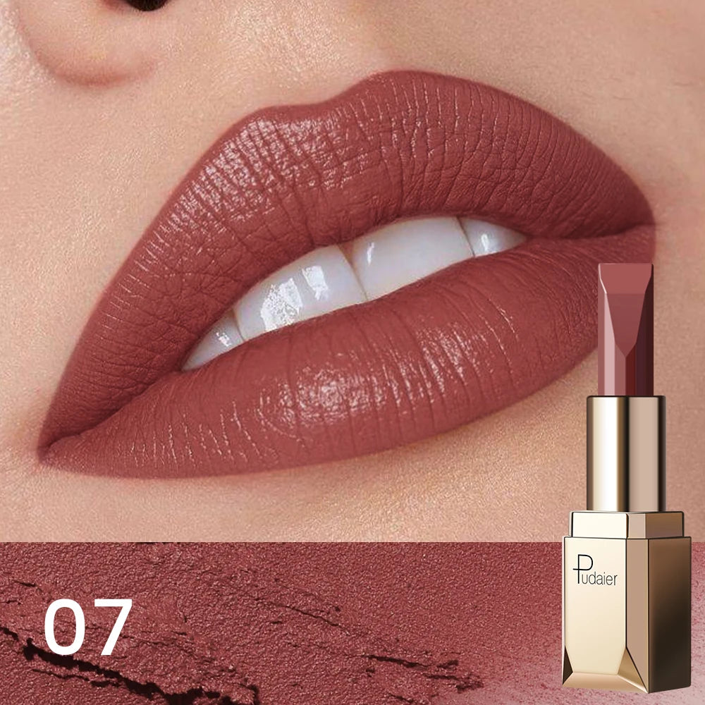 Luxury Matte Lipstick Long-lasting Pigment Non-sticky No Transfer Qme 07