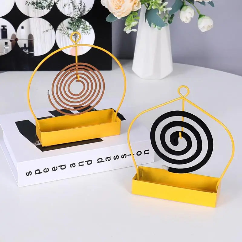 Incense Holders Coil Burner Frame Iron Mosquito Holder Modern Qme