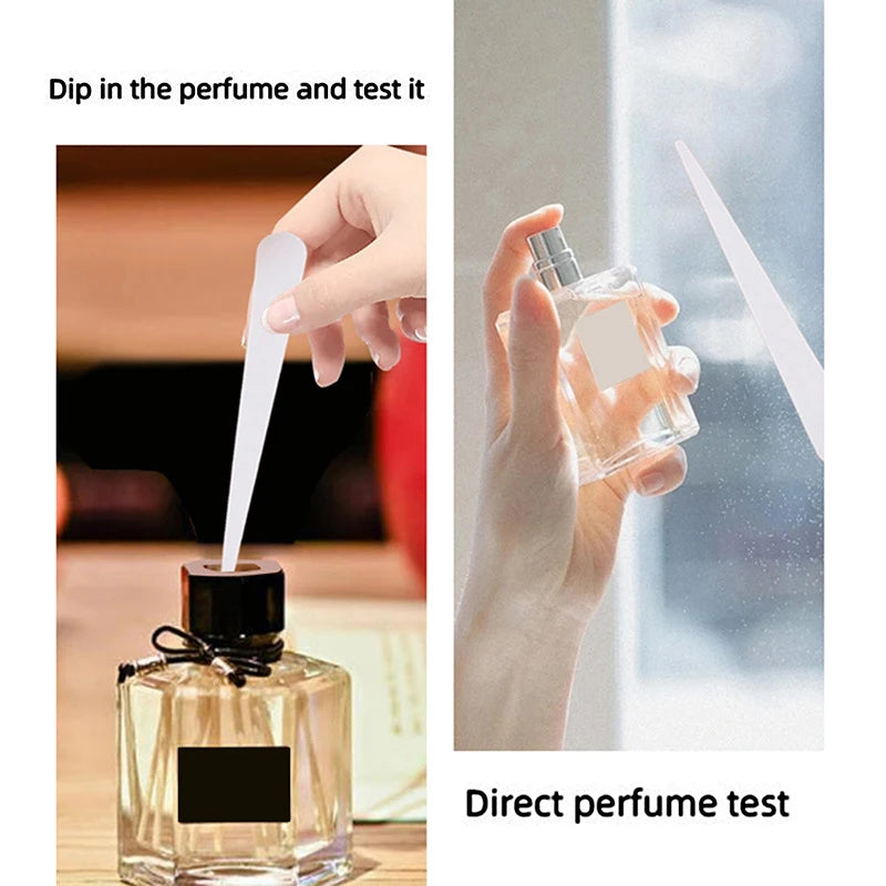 Aromatherapy Perfume Testing Strips Pointed-end Paper Testers Qme