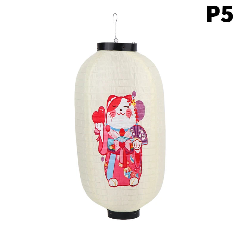 Japanese Lantern Cloth Party Decorative Lanterns Sushi Restaurant Qme P5