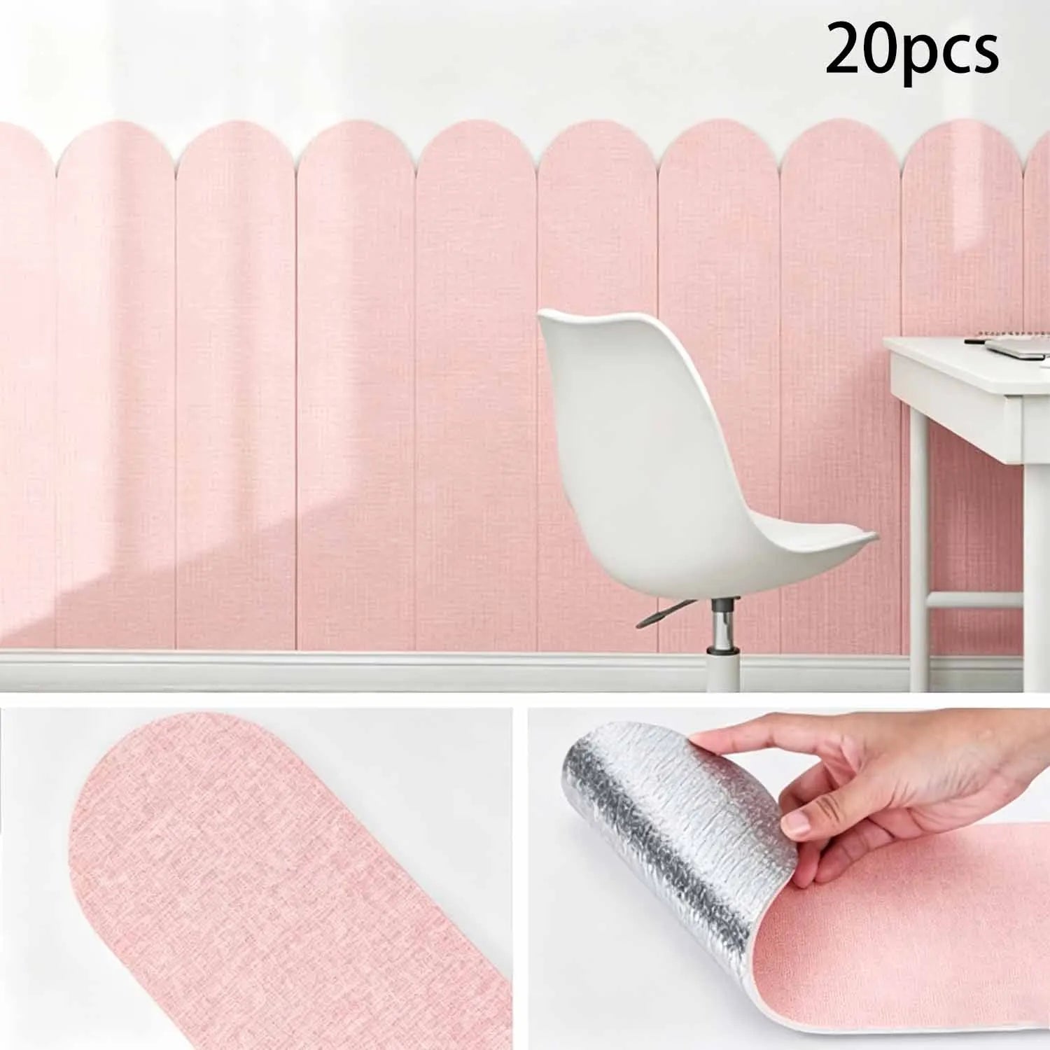 Foam Soft Wall Covering Peelable Panel Room Bedside Decoration Qme 60cmX15cm-20pcs fense