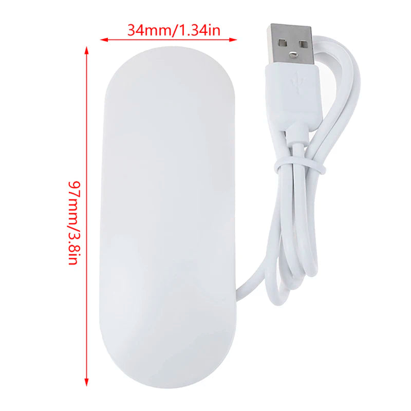 6W White UV Lamp Nail Dryer Mini LED Lamps USB Charging Cable Gel Qme