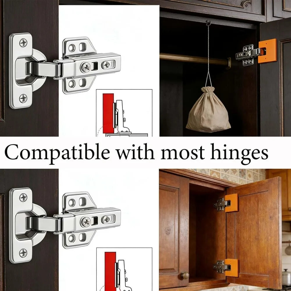 Magnetic Hinge Quick Installation Locator Cabinet Door Seam Fixing Plate for Home Woodworking Furniture Repair Accessories Qme