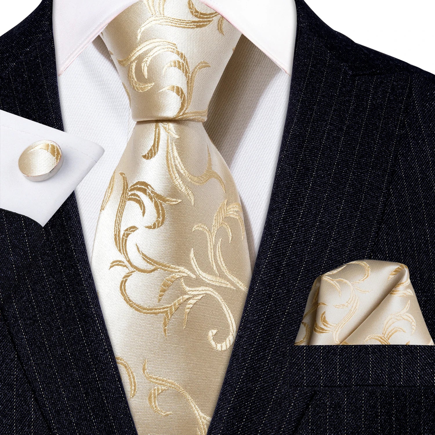 Hi-tie Mens Tie Extra Long Paisley Silk Wedding Men Fashion Design Qme 3559-1117