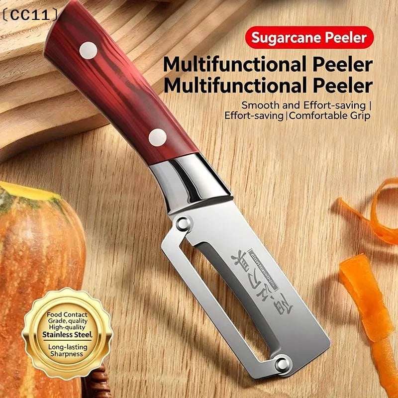 Stainless Steel Peeler Plastic Handle Peeling Slicing Fruits Qme