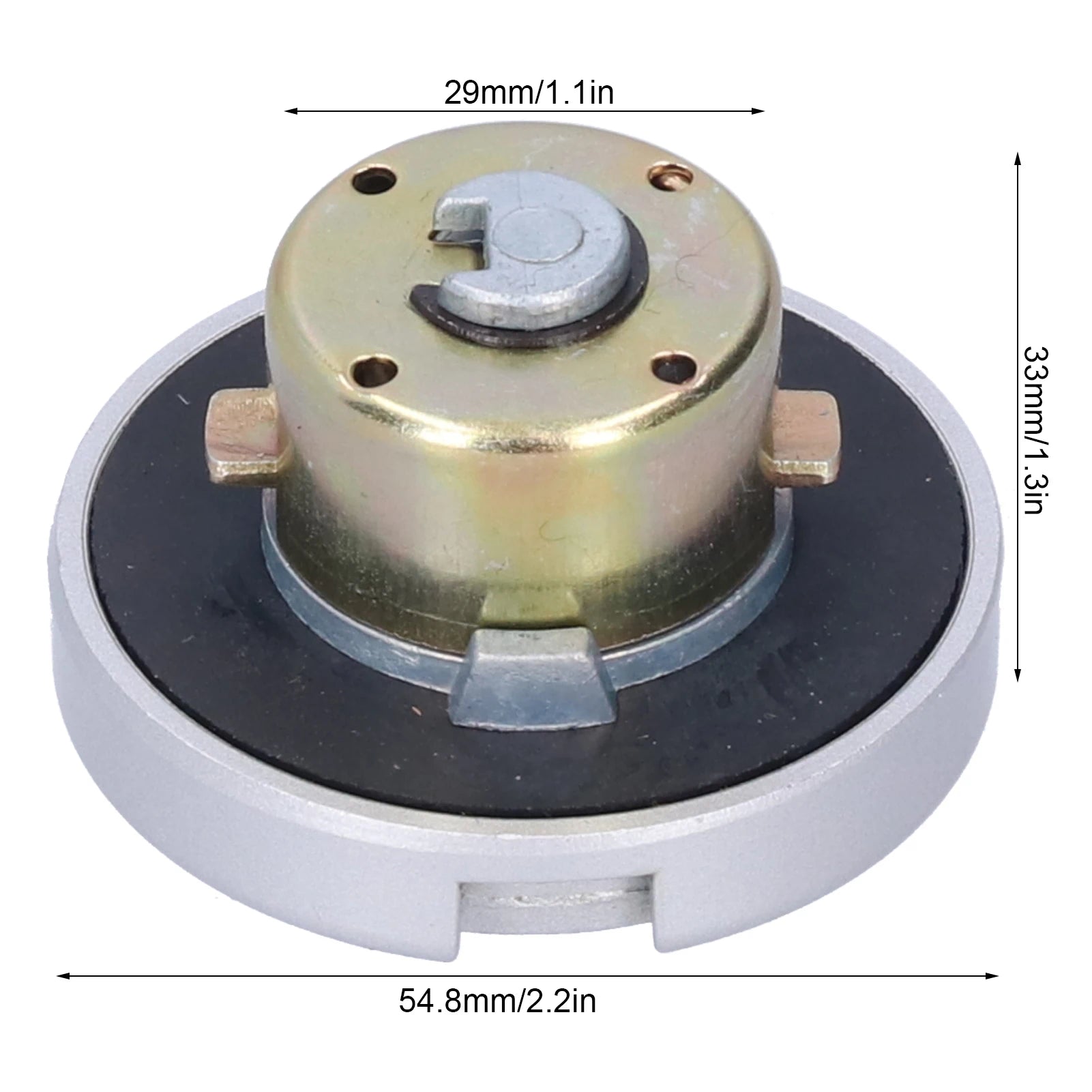 Fuel Cover Gas Gas Lid Gas Lock with Keys Stainless Steel Parts for GY6 Scooter Motorcycle Qme