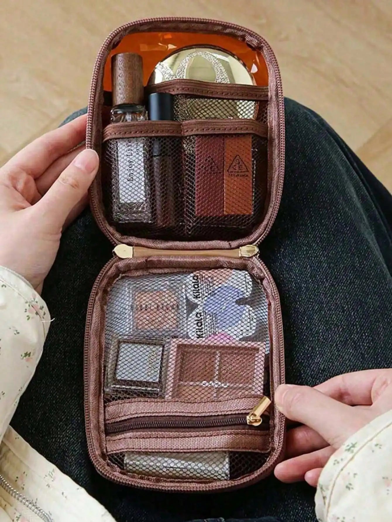 Cosmetic Bag Women's Portable Large-capacity Storage 2024 High-end Qme