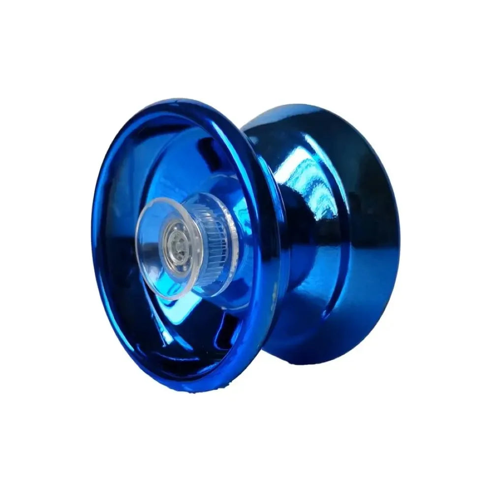 Premium Alloy Metal Yoyo, Stable Smooth Rotation, Classic Decompression Toy for Children and Amateur Players Qme Blue