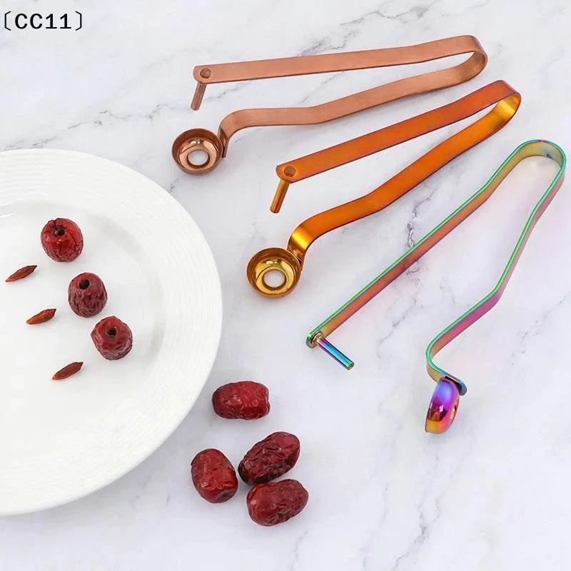 Stainless Steel Jujube Cherry Pitter Easy Core Removal Durable Build Qme
