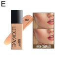 LOOKAVE Liquid Foundation Long Lasting Full Coverage Natural Matte Liquid Foundation Moisturizing Concealer CC Cream Base Makeup Qme 05 CN
