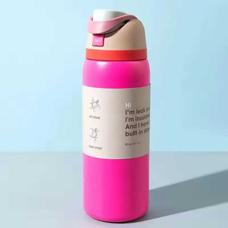 Advanced Thermal Insulated Coffee Tumbler Stainless Steel Vacuum Qme Red 401-500ml