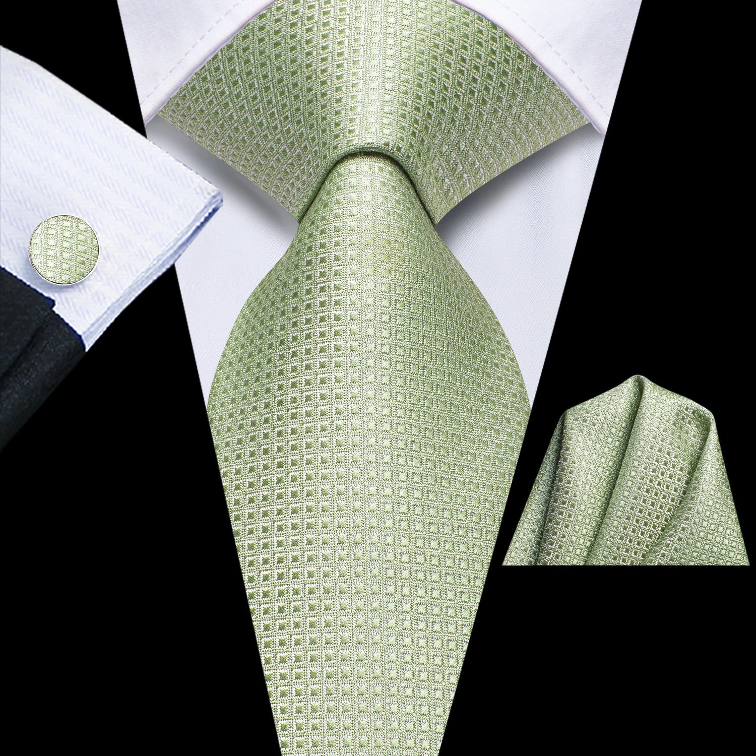 Hi-Tie Extra Long 170cm Pink Floral Men's Elegant Tie Handkerchief Cufflinks Set Wedding Party Accessories Gift for Men Gravats Qme 4019